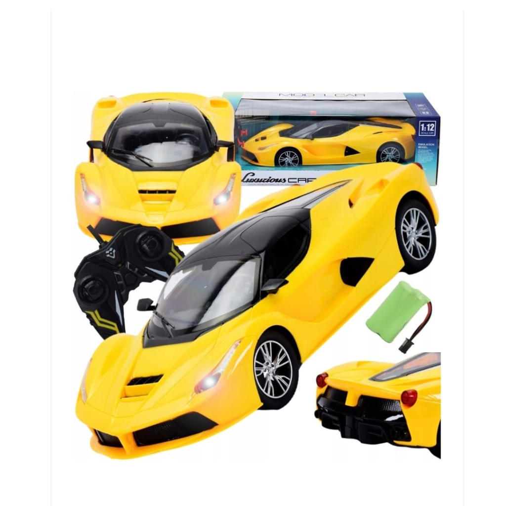 Carrinho Controle Remoto Grande Brinquedo Ferrari Farol Led - Akymotech