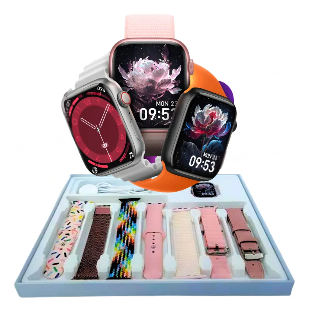 D_NQ_NP_2X_837205-MLB90272997666_082025-F-relogio-smartwatch-hw-ultra-mini-2-howear-box-7-pulseiras