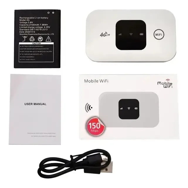 Versão Asiática – 1 – Roteador Sem Fio Portátil Mf800 4g Lte